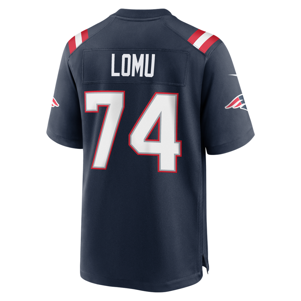 Caleb Lomu New England Patriots Game Jersey - Navy