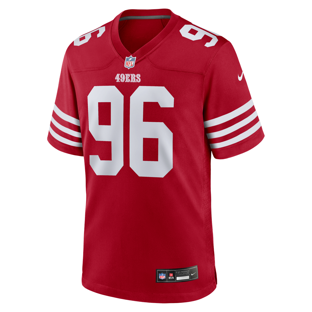 Jordan Jefferson San Francisco 49ers Game Jersey - Scarlet