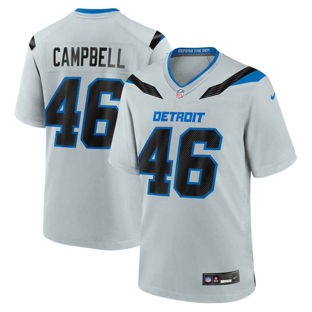 Jack Campbell Detroit Lions 2026 Rivalries Collection Game Jersey - Silver