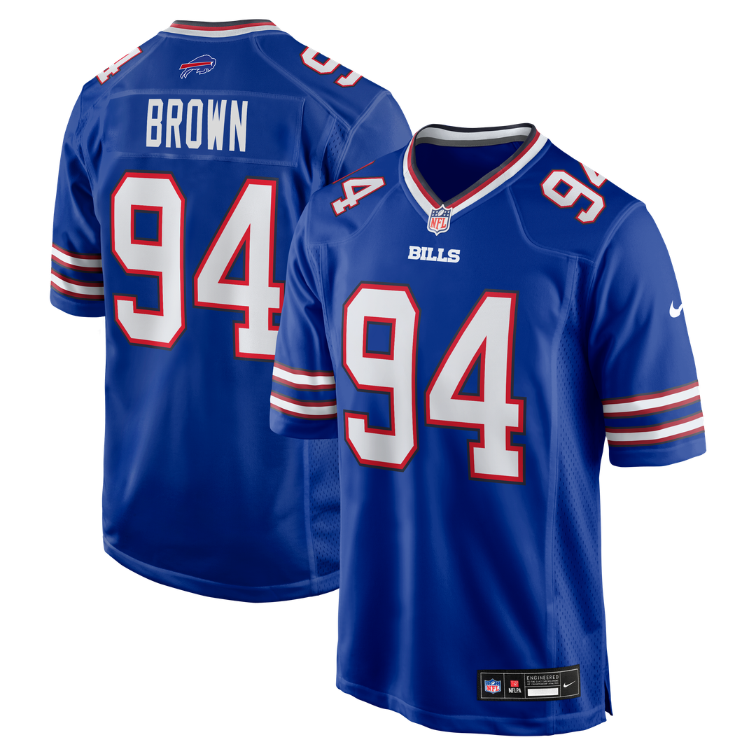 Andrew Brown Buffalo Bills Game Jersey - Royal Blue