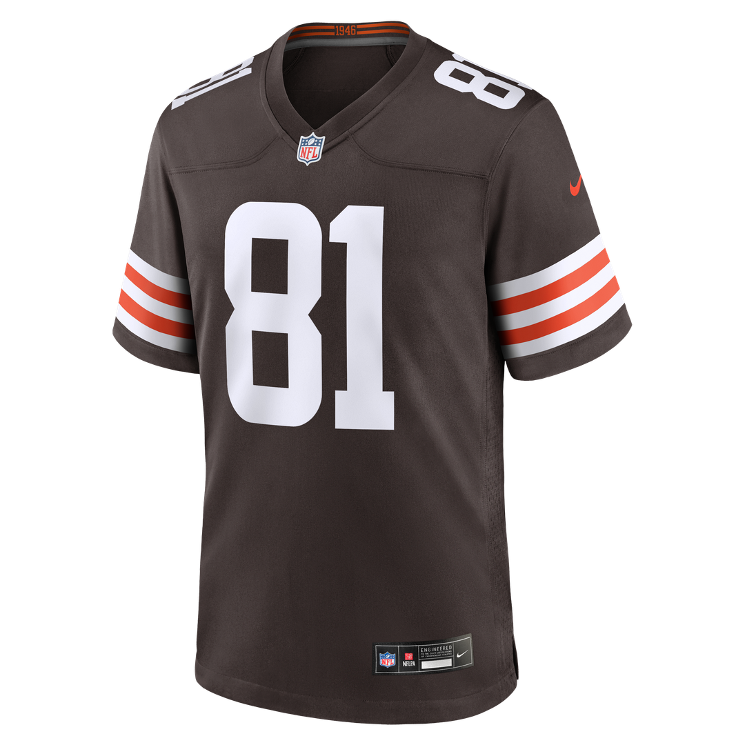 Luke Floriea Cleveland Browns Game Jersey - Brown