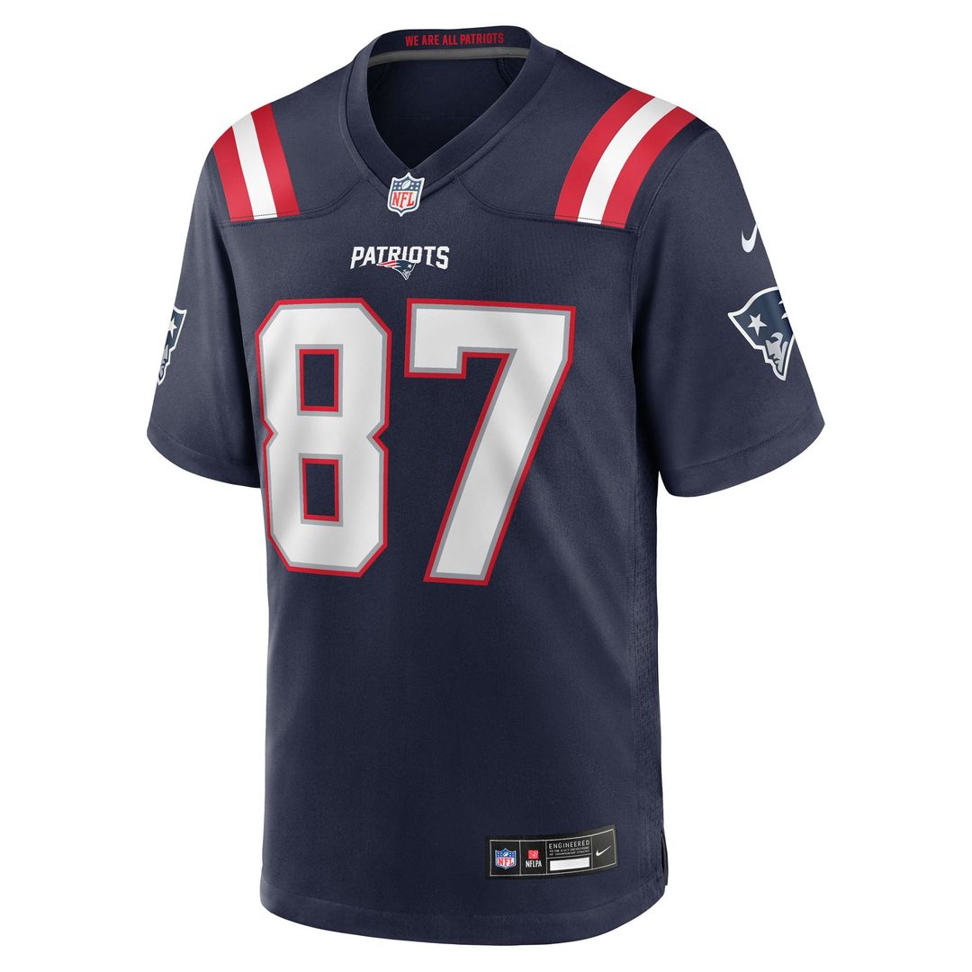 Rob Gronkowski New England Patriots Game Jersey - Navy
