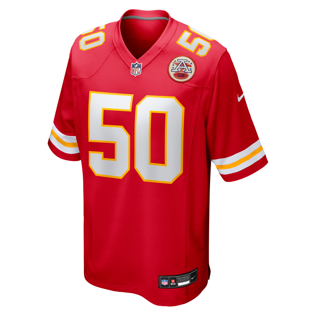 Brandon George Kansas City Chiefs Game Jersey - Red