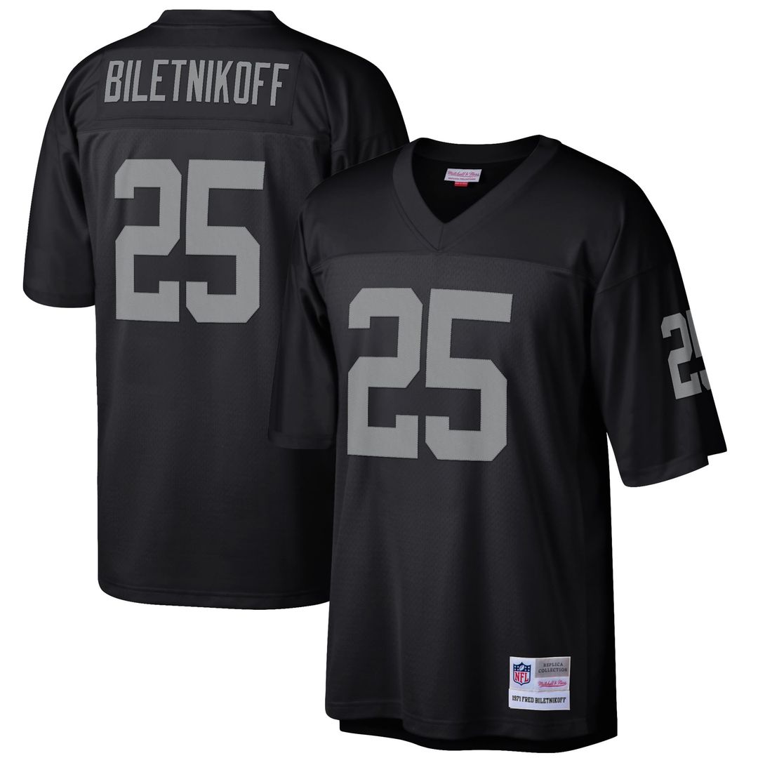 Fred Biletnikoff Las Vegas Raiders Legacy Replica Jersey - Black