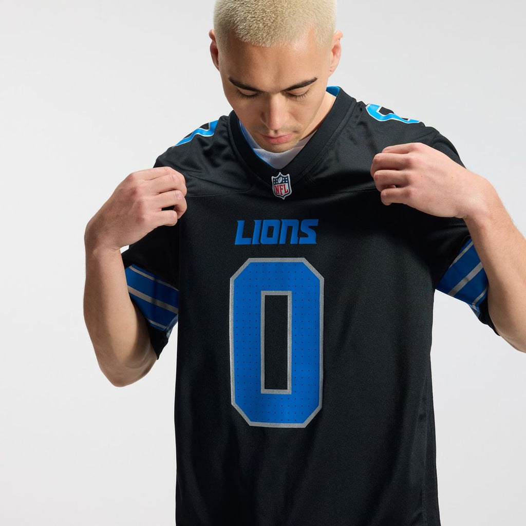 Jahmyr Gibbs Detroit Lions 2nd Alternate Game Jersey - Black