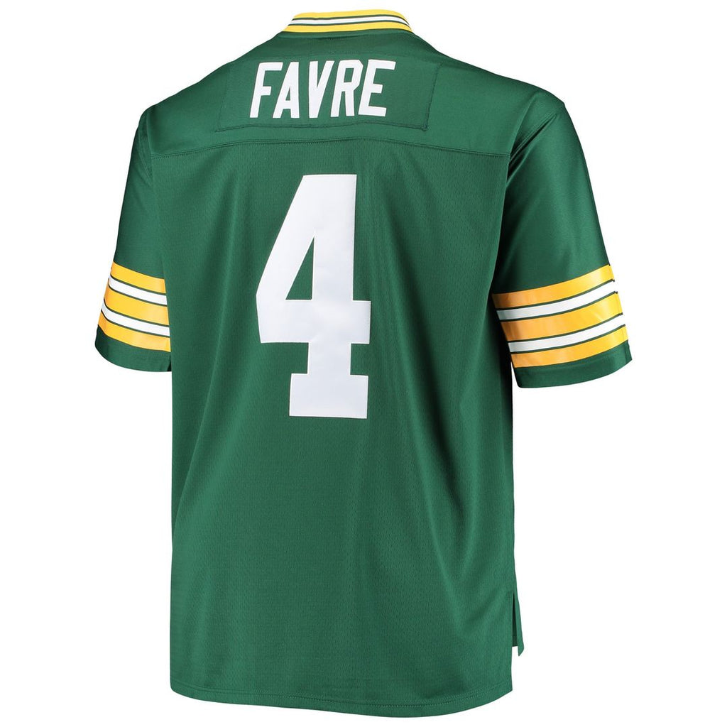 Brett Favre Green Bay Packers Big & Tall 1996 Replica Jersey - Green