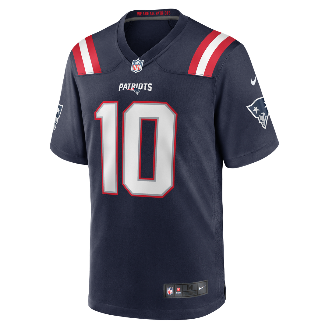 Drake Maye New England Patriots Game Jersey - White