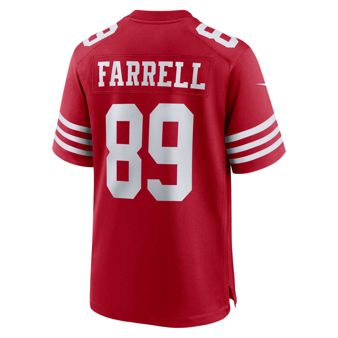 Luke Farrell San Francisco 49ers Game Jersey - Scarlet
