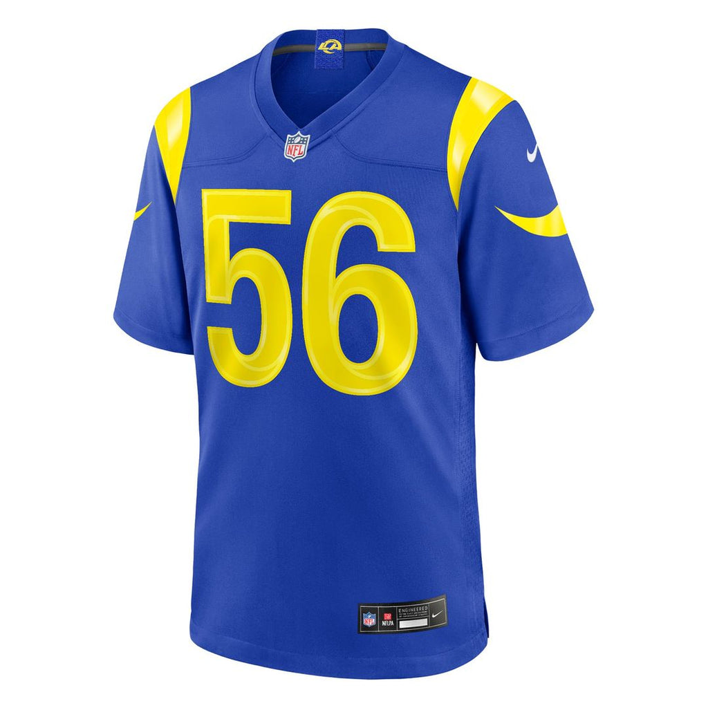 Shaun Dolac Los Angeles Rams Game Jersey - Royal Blue