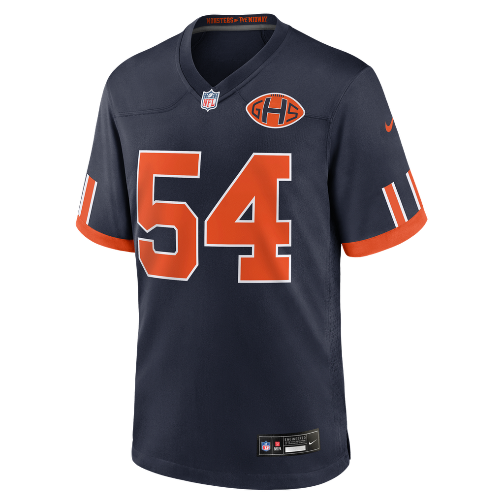 Brian Urlacher Chicago Bears 2026 Rivalries Collection Game Jersey - Navy