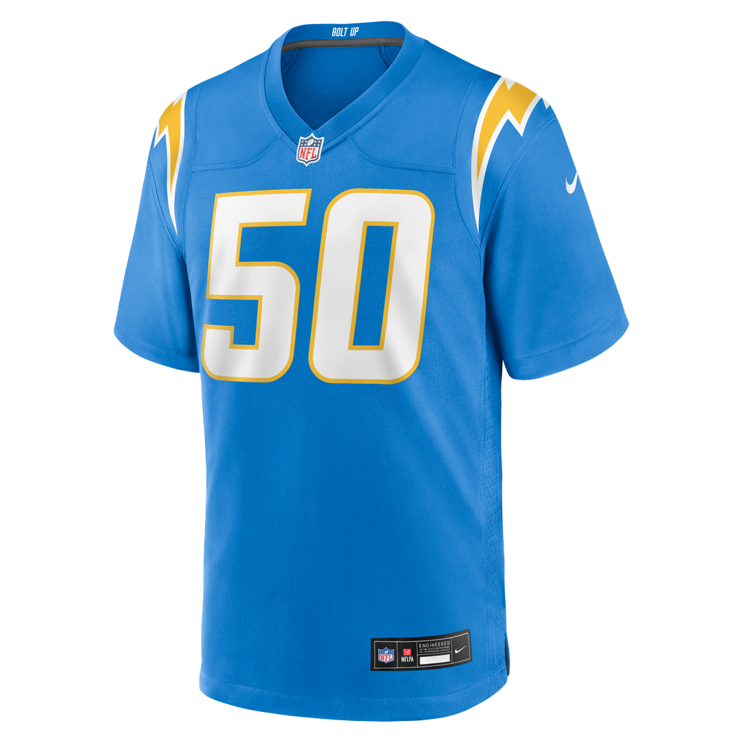 Caleb Murphy Los Angeles Chargers Game Jersey - Powder Blue