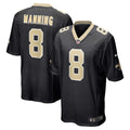 Archie Manning New Orleans Saints Game Jersey - Black