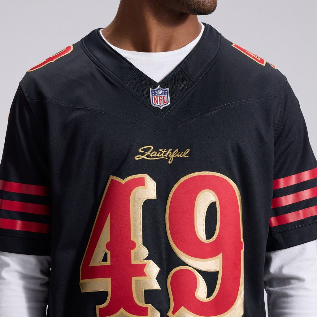 The Faithful San Francisco 49ers Rivalries Collection Stitched Limited Jersey - Black