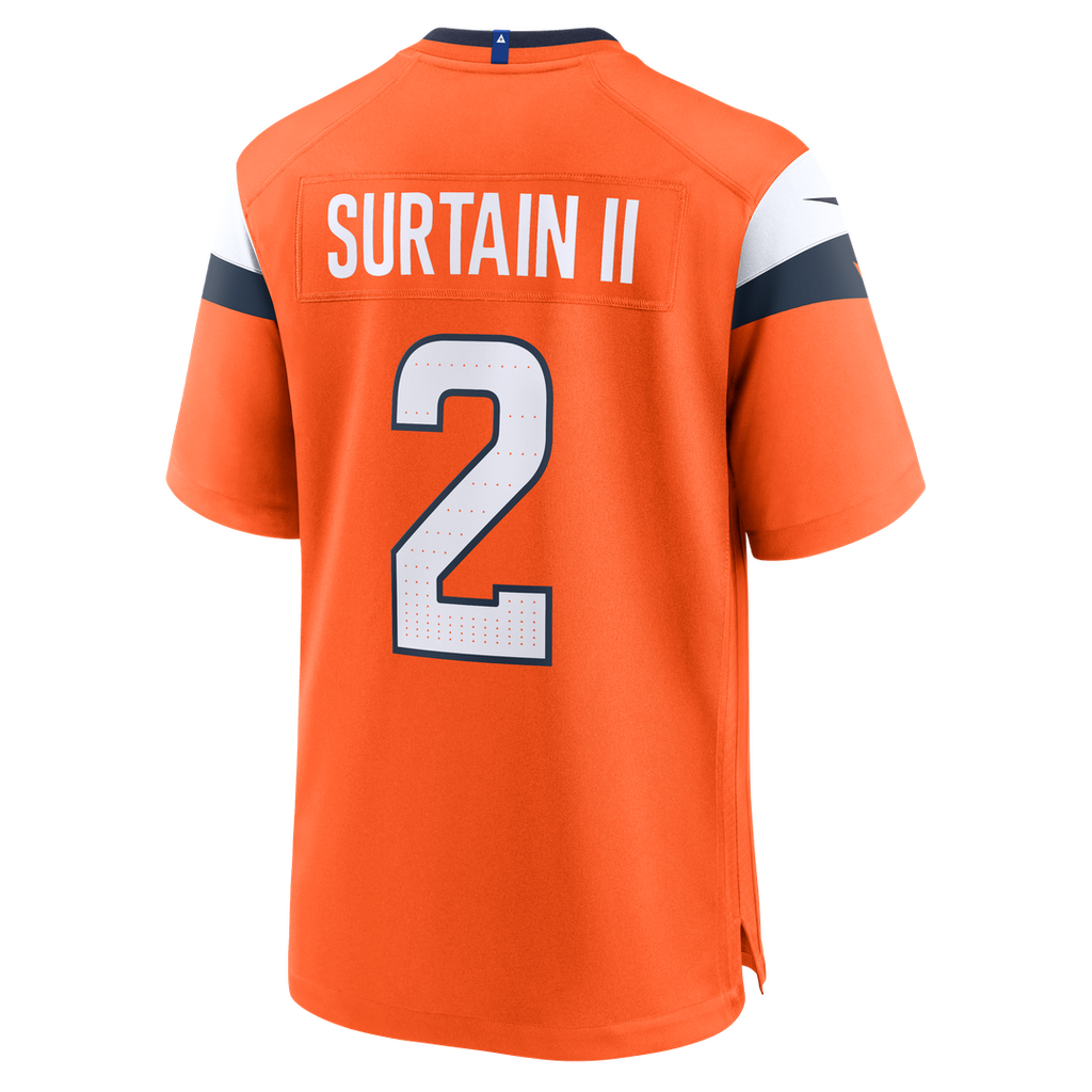 Patrick Surtain II Denver Broncos Game Jersey - Orange