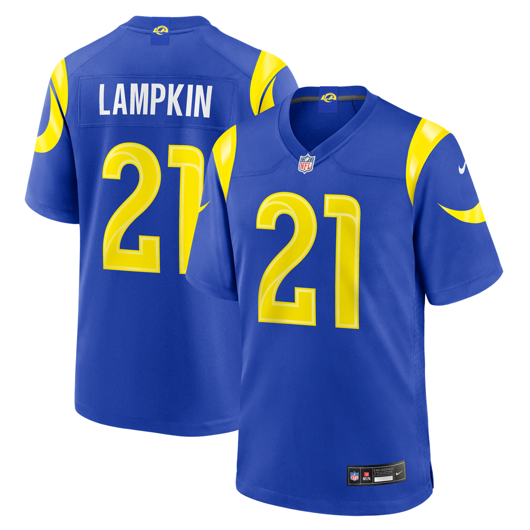 Cam Lampkin Los Angeles Rams Game Jersey - Royal Blue