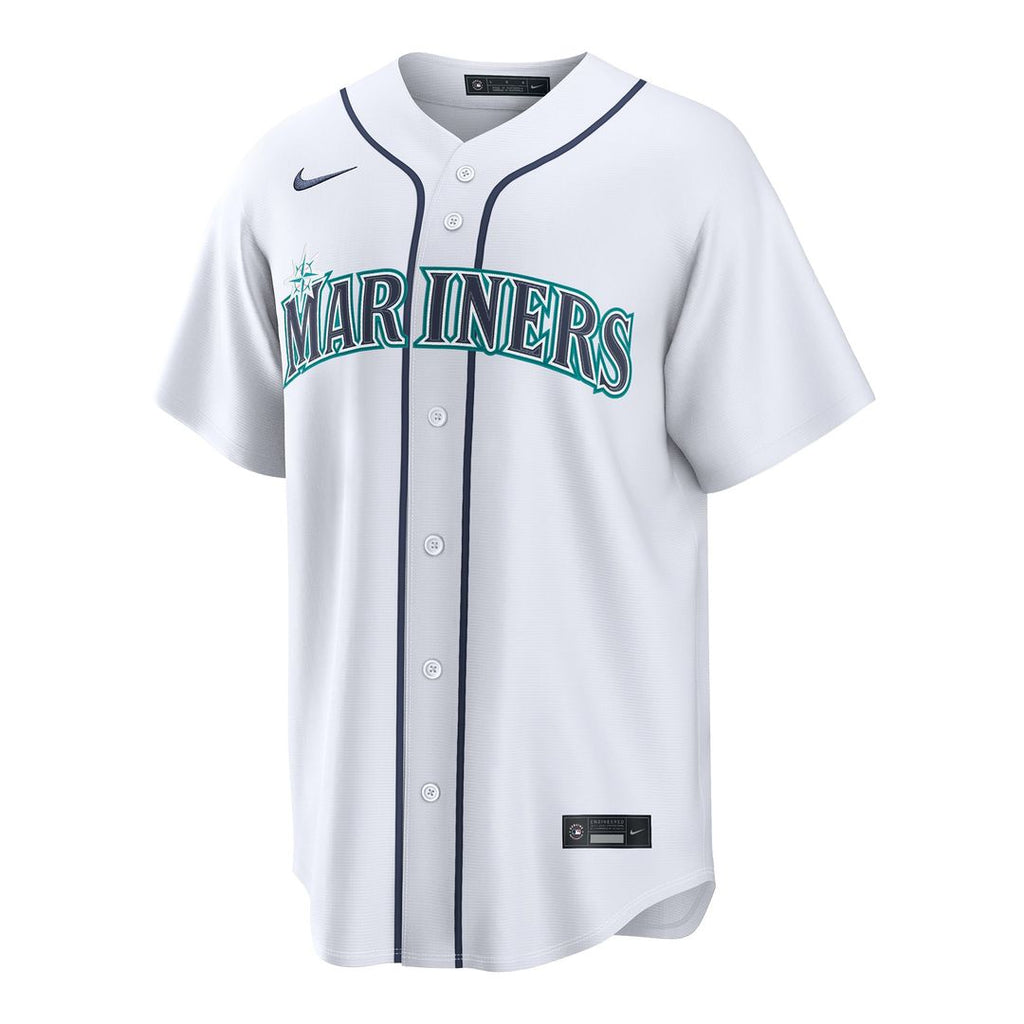 Seattle Mariners Dominic Canzone Nike White Home Replica Jersey