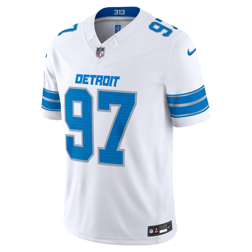 Aidan Hutchinson Detroit Lions Vapor F.U.S.E. Stitched Limited Jersey - Blue