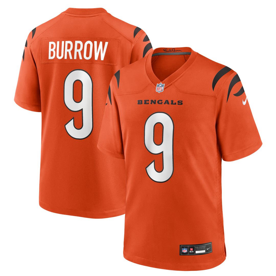 Joe Burrow Cincinnati Bengals Game Jersey - Black