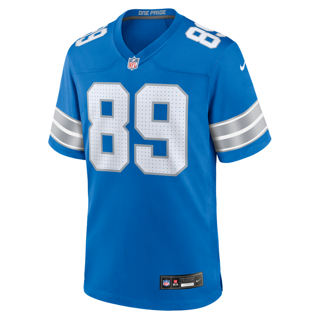 Brock Wright Detroit Lions Game Jersey - Blue