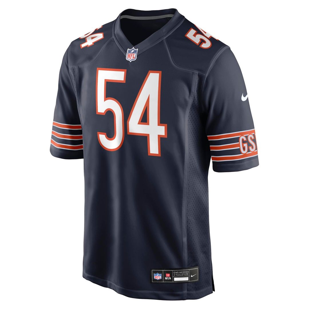 Logan Jones Chicago Bears Game Jersey - Navy