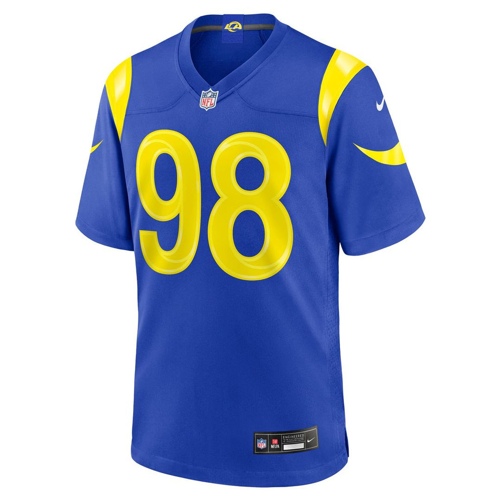 Jaxson Moi Los Angeles Rams Game Jersey - Royal Blue
