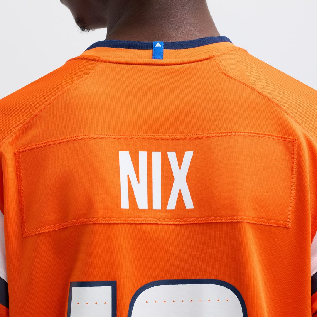 Bo Nix Denver Broncos Game Jersey - Orange