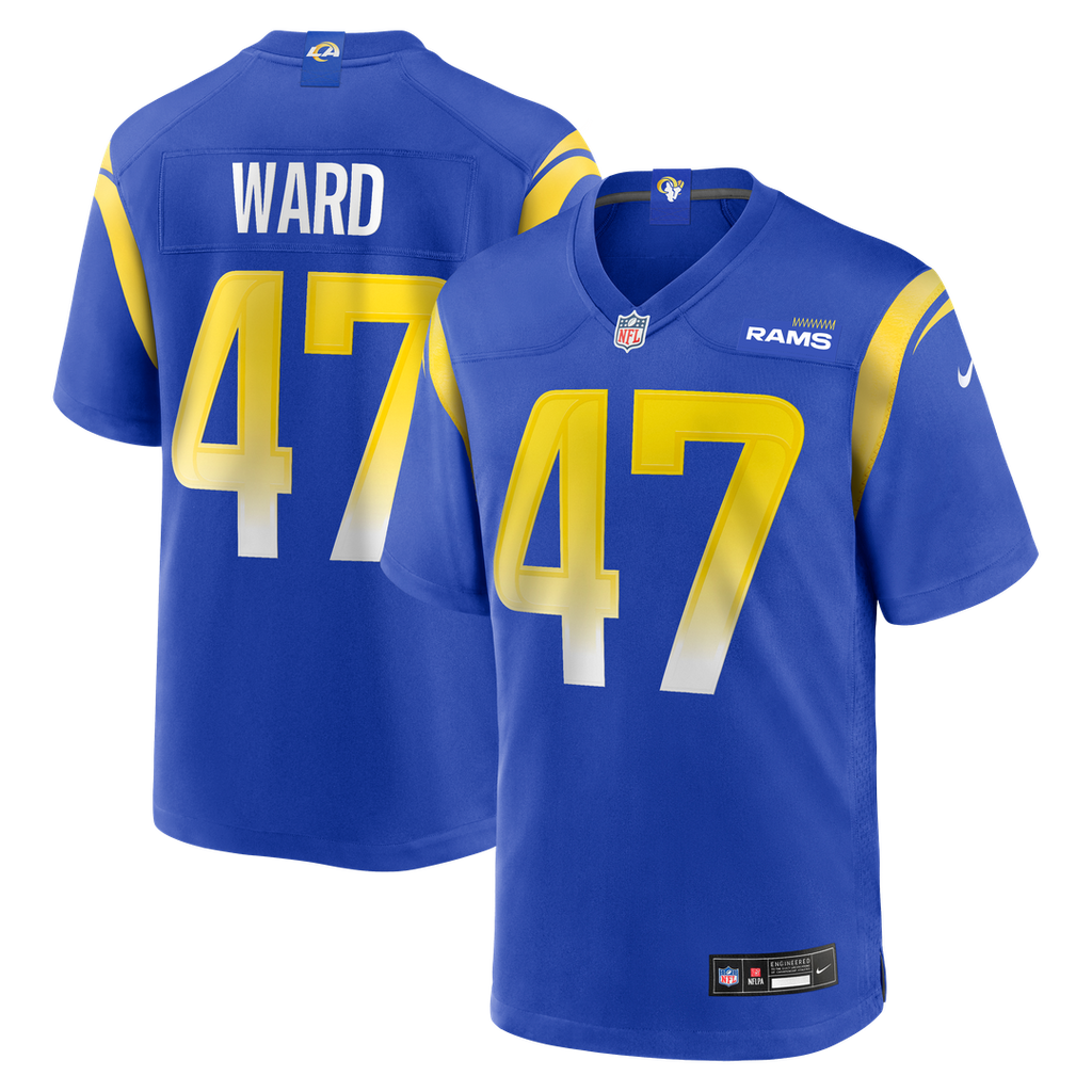 Alex Ward Los Angeles Rams Home Game Jersey - Royal Blue