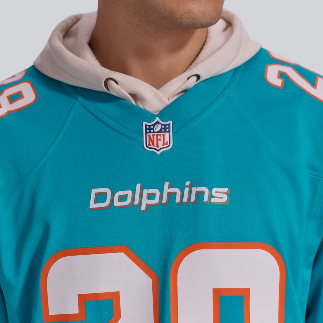 De'Von Achane Miami Dolphins Game Jersey - Aqua