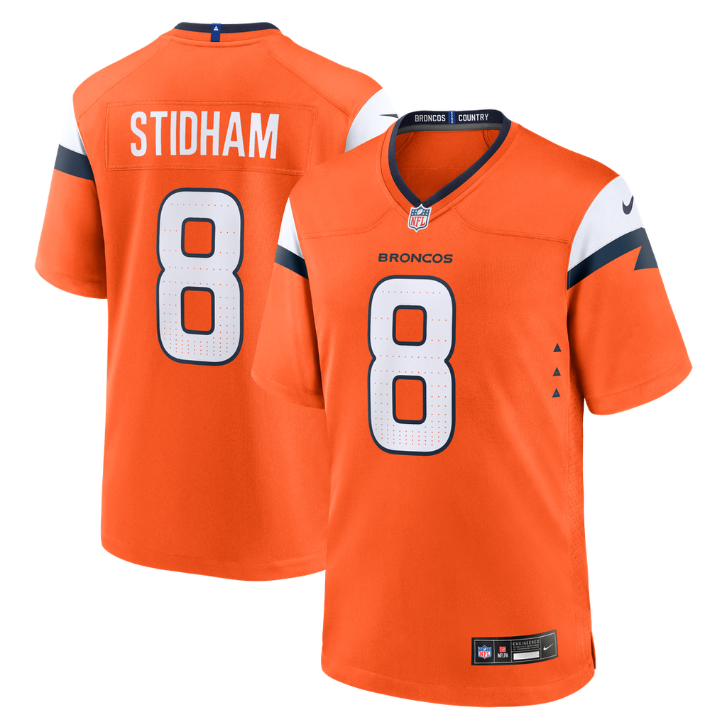 Jarrett Stidham Denver Broncos Game Jersey - Orange