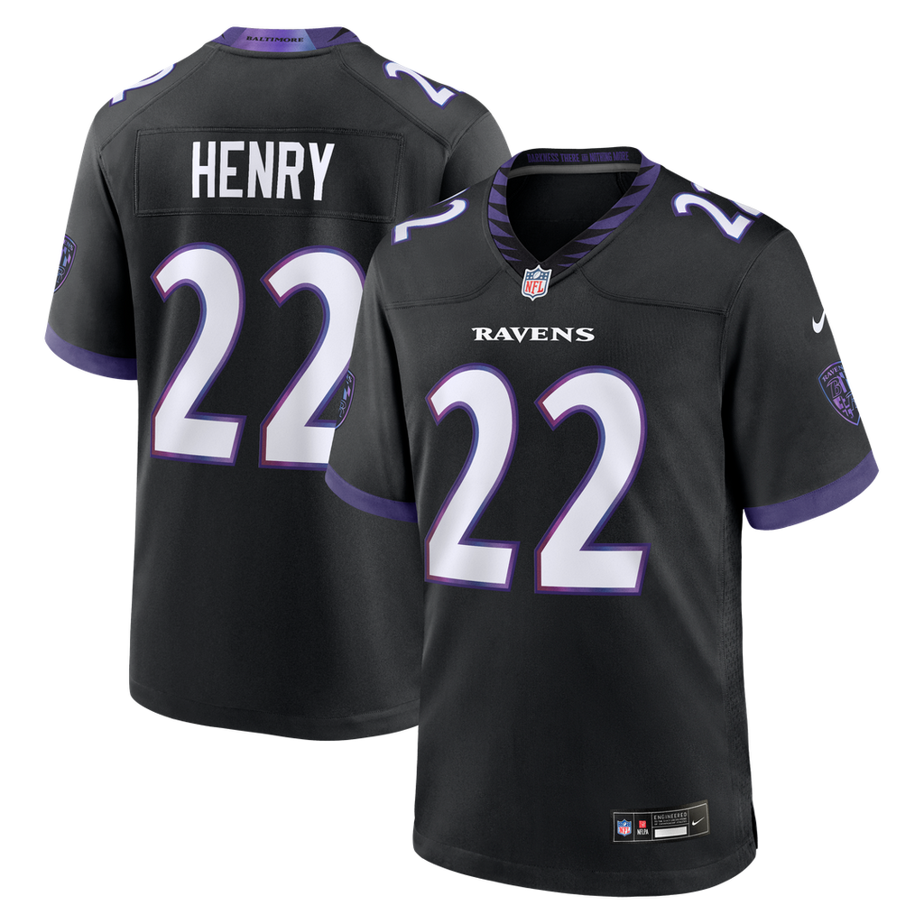 Derrick Henry Baltimore Ravens Alternate Game Jersey - Black