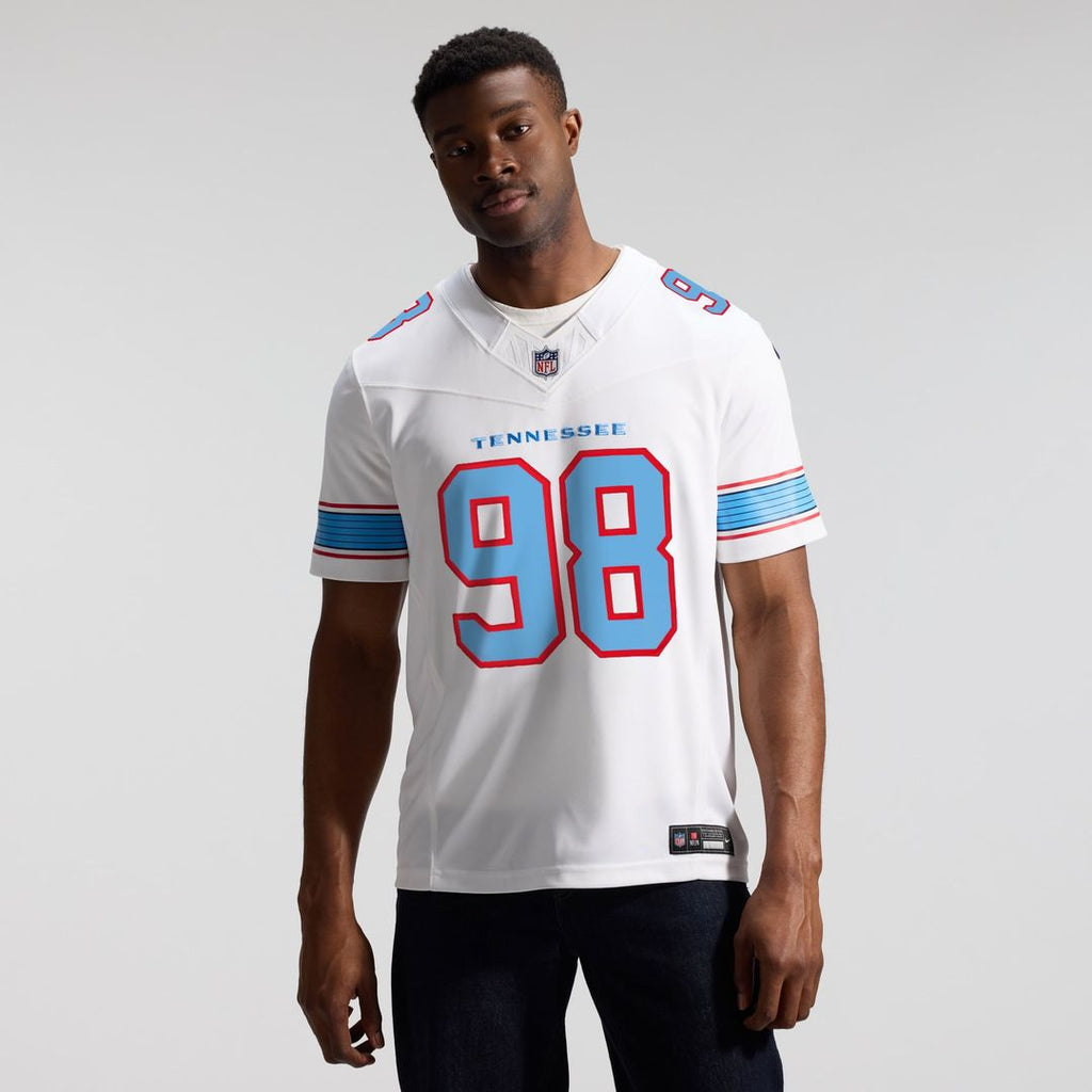 Jeffery Simmons Tennessee Titans Vapor F.U.S.E. Stitched Limited Jersey - White