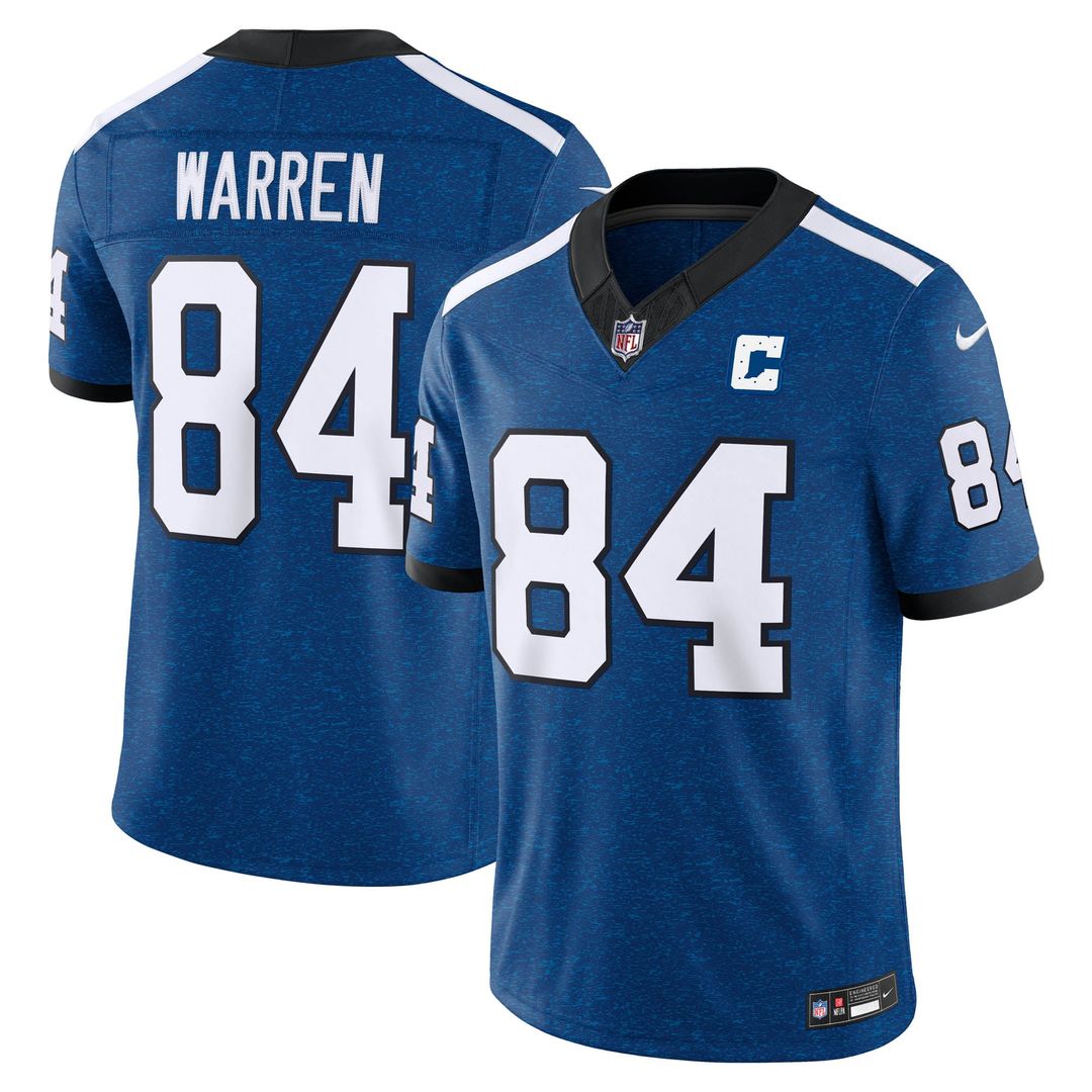 Tyler Warren Indianapolis Colts Alternate Indiana Nights Vapor F.U.S.E. Stitched Limited Jersey - Royal Blue