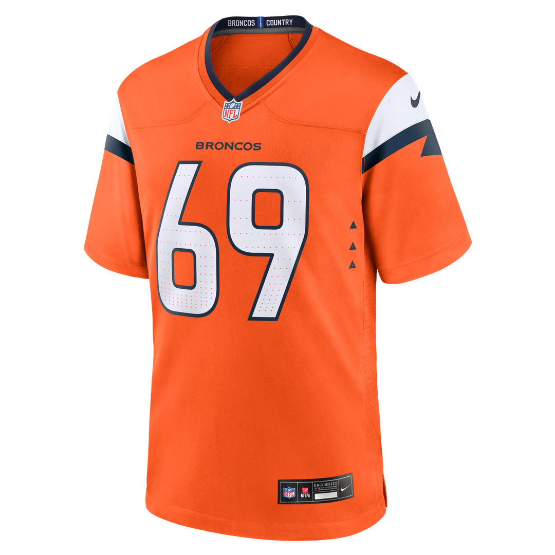 Mike McGlinchey Denver Broncos Game Jersey - Orange