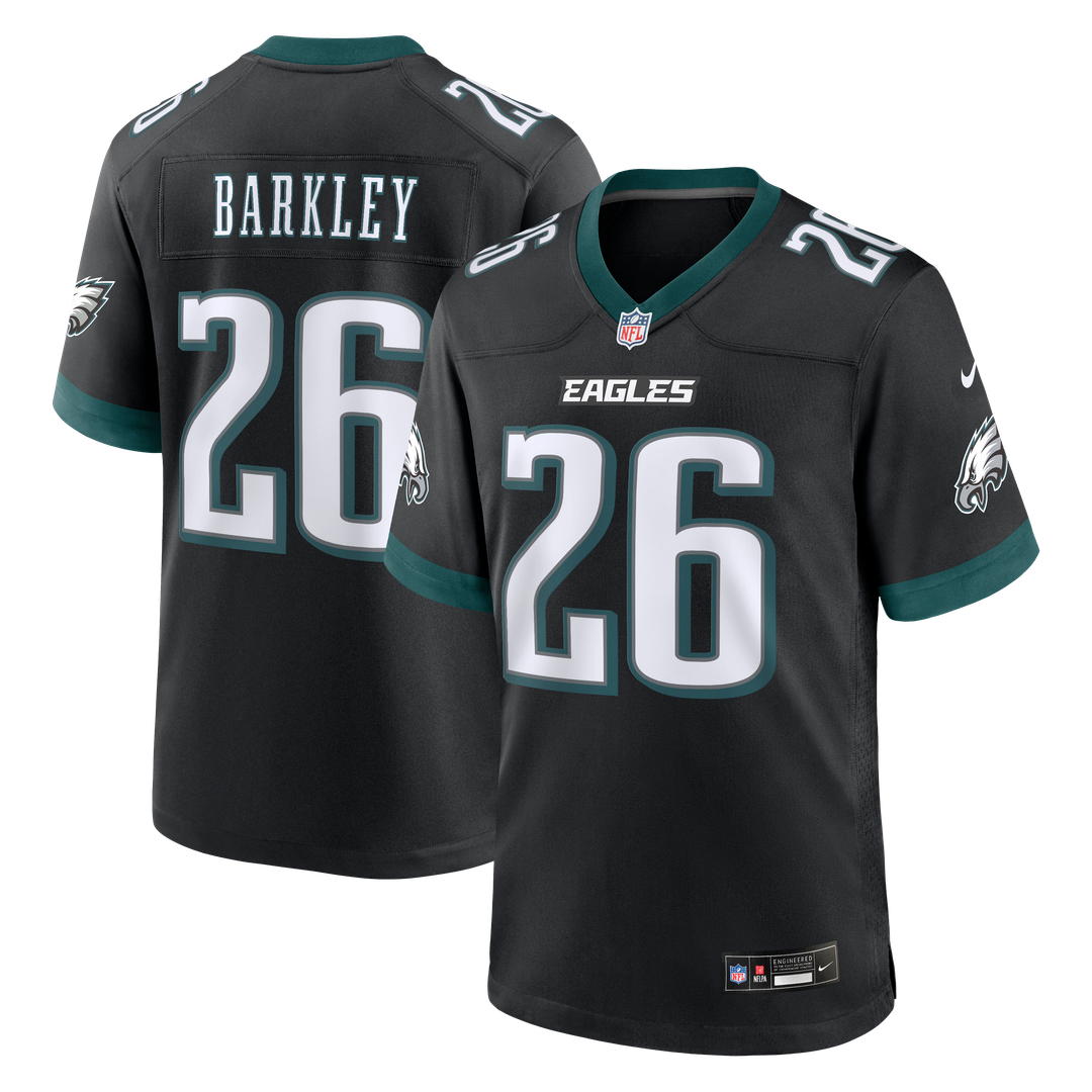 Saquon Barkley Philadelphia Eagles Alternate Game Jersey - Black