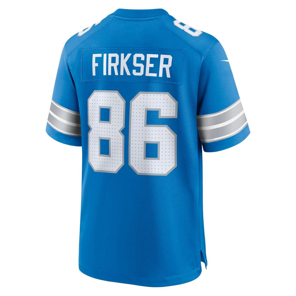 Anthony Firkser Detroit Lions Game Jersey - Blue