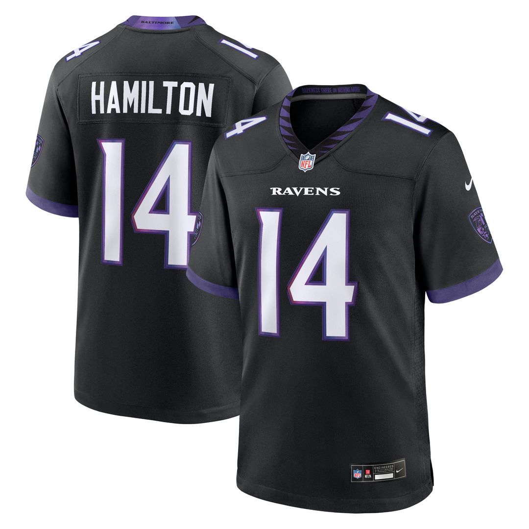 Kyle Hamilton Baltimore Ravens Alternate Game Jersey - Black