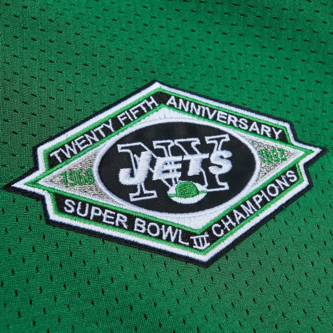 Boomer Esiason New York Jets 1993 Authentic Throwback Pocket Jersey - Kelly Green