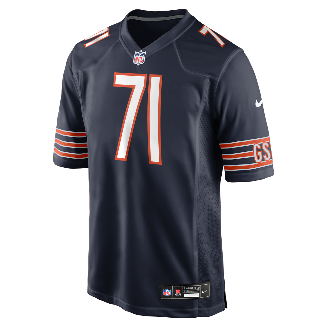 Jedrick Wills Jr. Chicago Bears Game Jersey - Navy