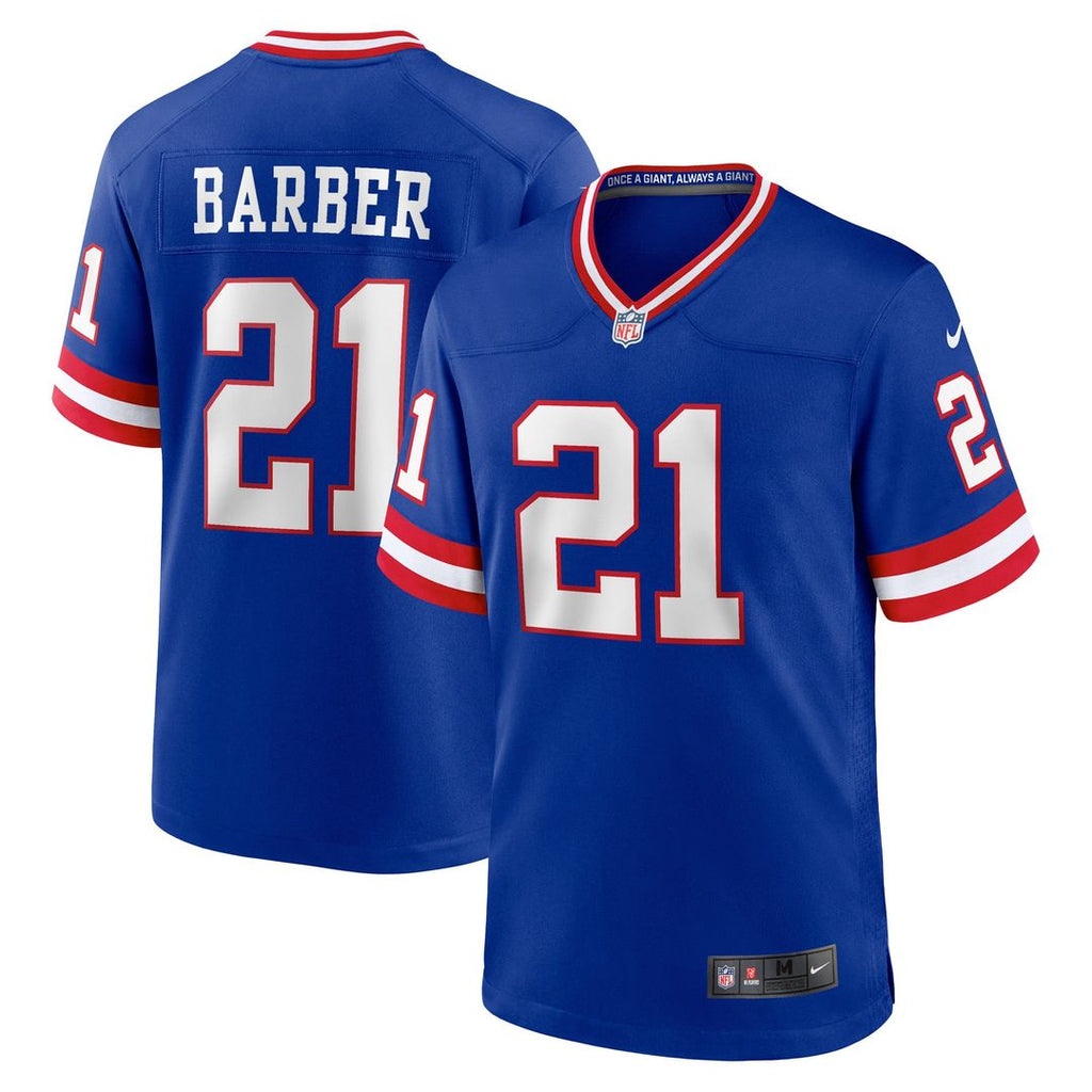 Tiki Barber New York Giants Alternate Game Jersey - Royal Blue
