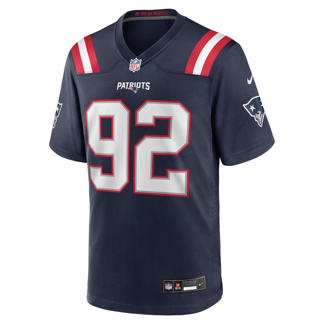 Joshua Farmer New England Patriots Game Jersey - Navy