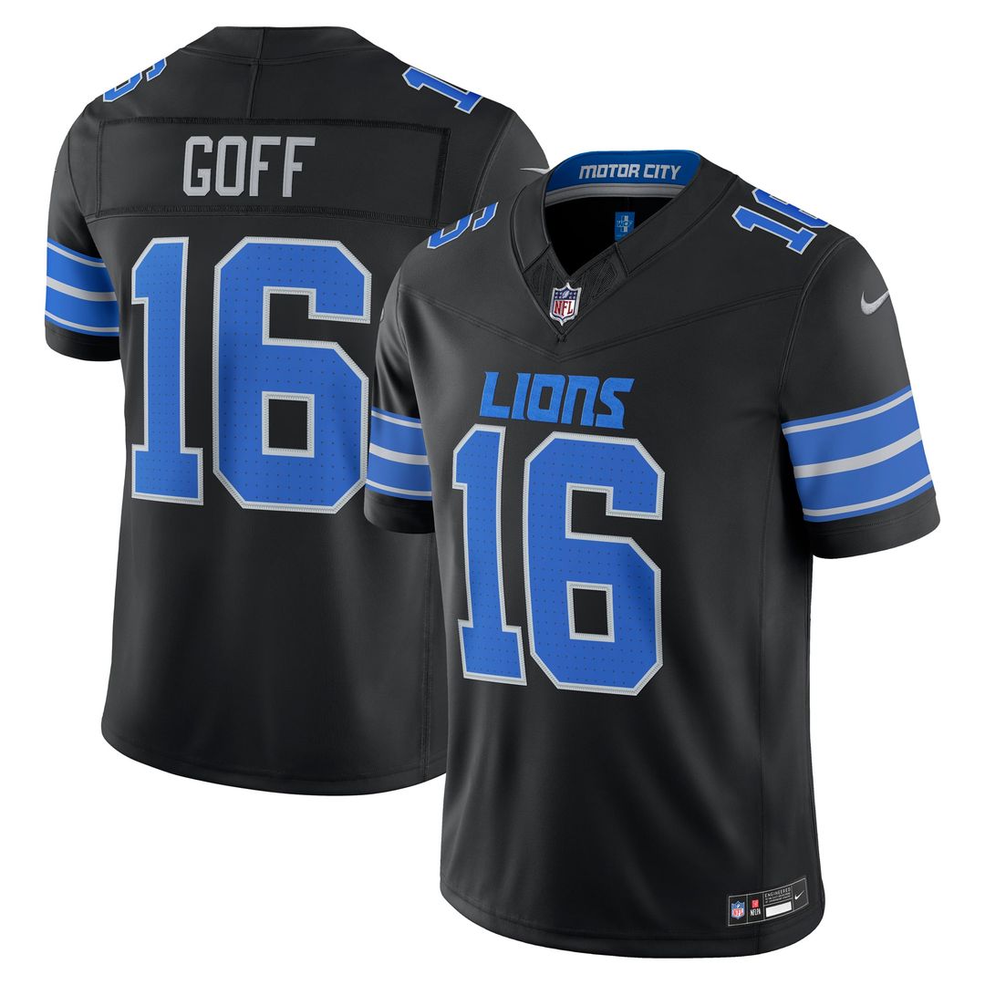 Jared Goff Detroit Lions Vapor F.U.S.E. Stitched Limited Jersey - Blue