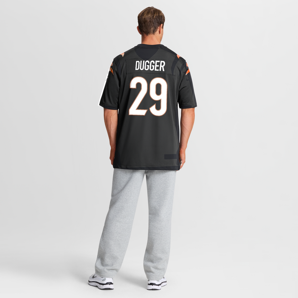 Kyle Dugger Cincinnati Bengals Game Jersey - Black