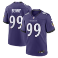 Rayshaun Benny Baltimore Ravens Game Jersey - Purple