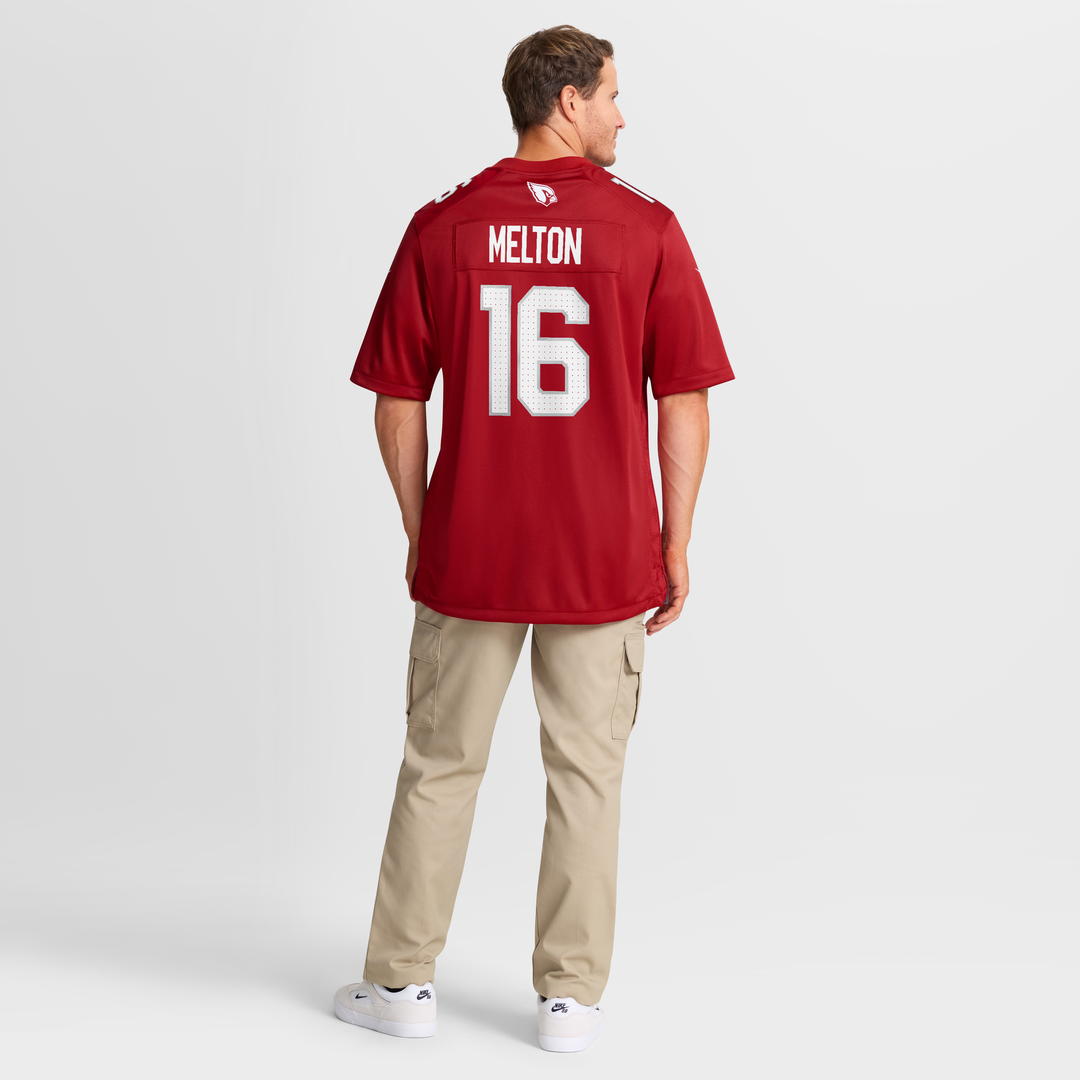 Max Melton Arizona Cardinals Game Jersey - Cardinal