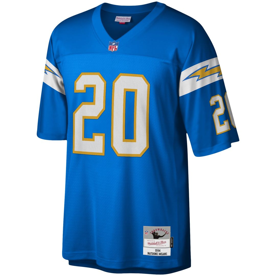 Natrone Means Los Angeles Chargers Legacy Replica Jersey - Powder Blue