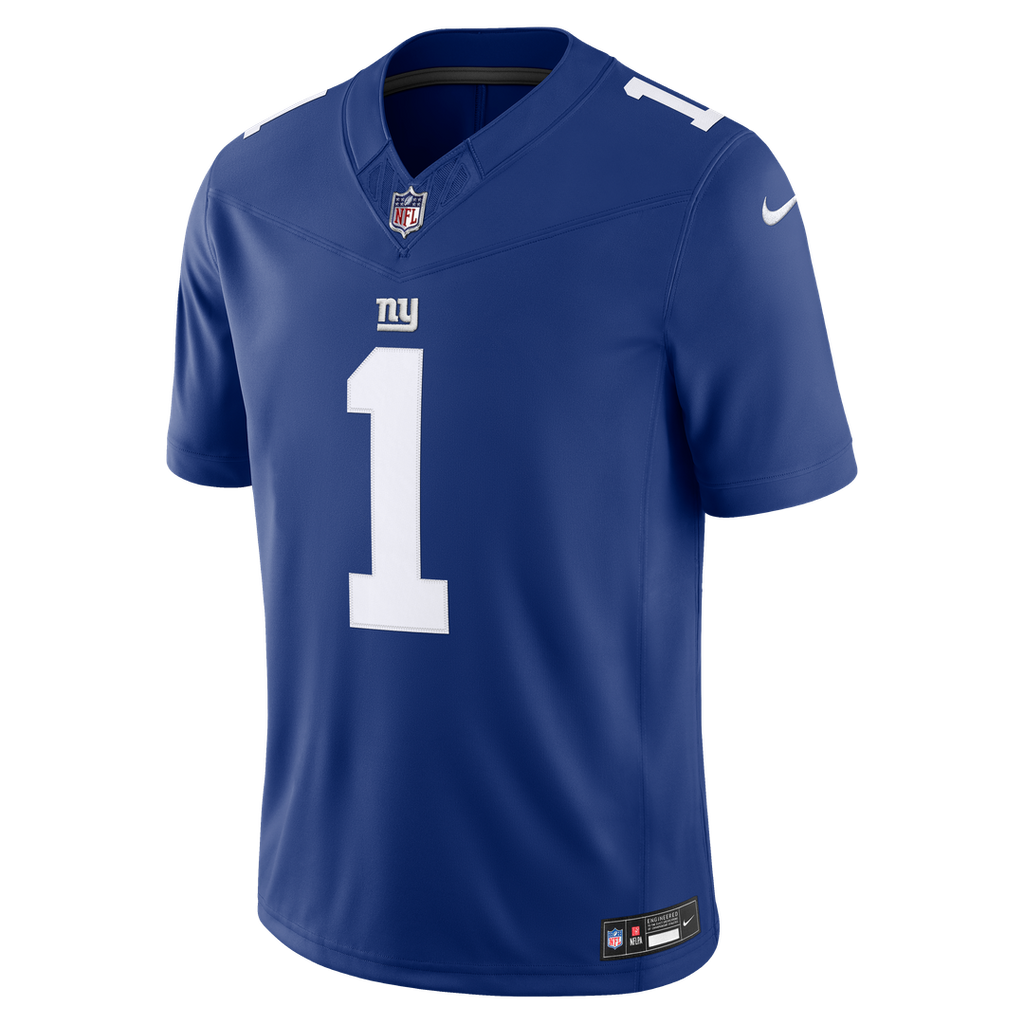 Malik Nabers New York Giants Vapor F.U.S.E. Stitched Limited Jersey - Royal Blue