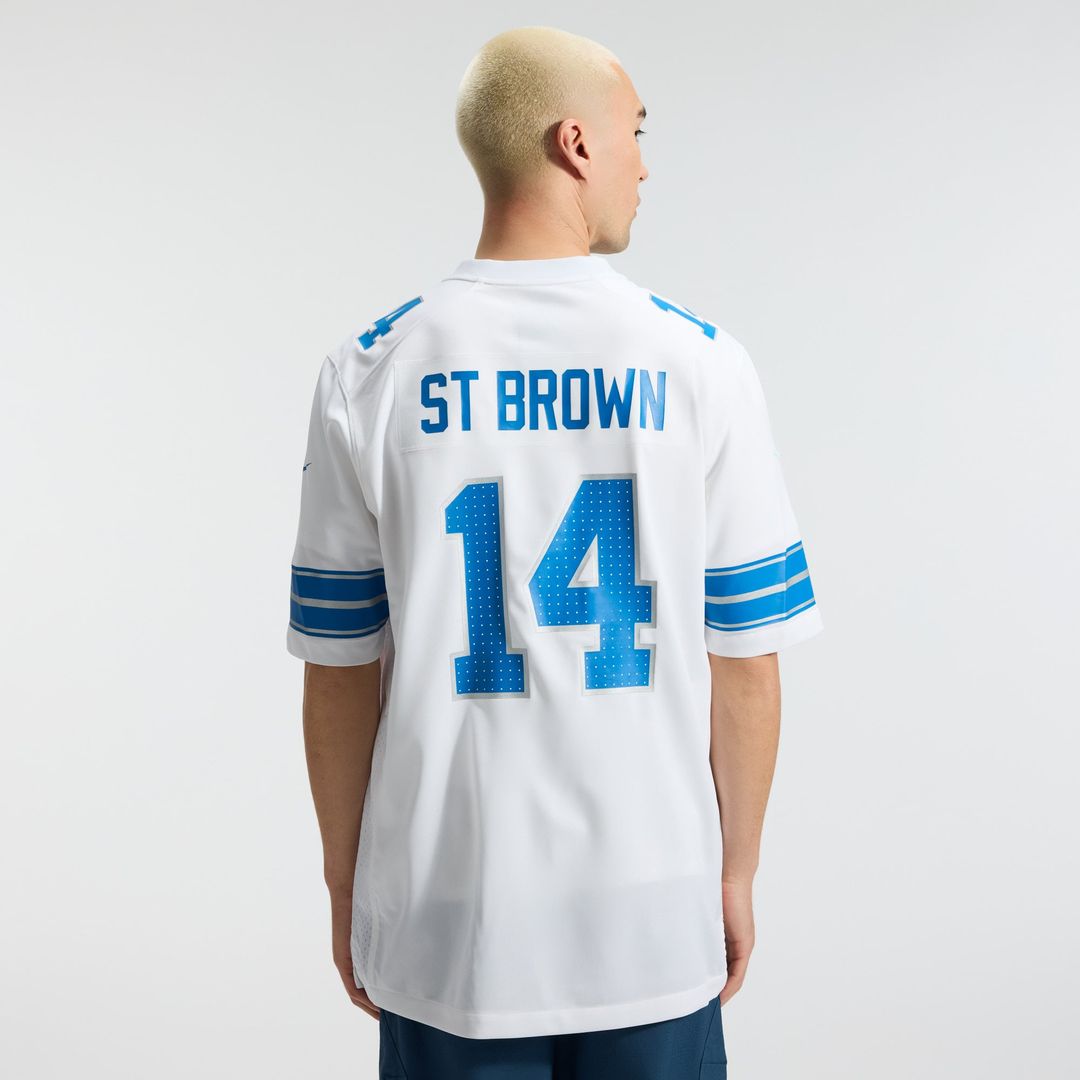 Amon-Ra St. Brown Detroit Lions Game Jersey - Blue
