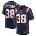 Rhamondre Stevenson New England Patriots Game Jersey - Navy