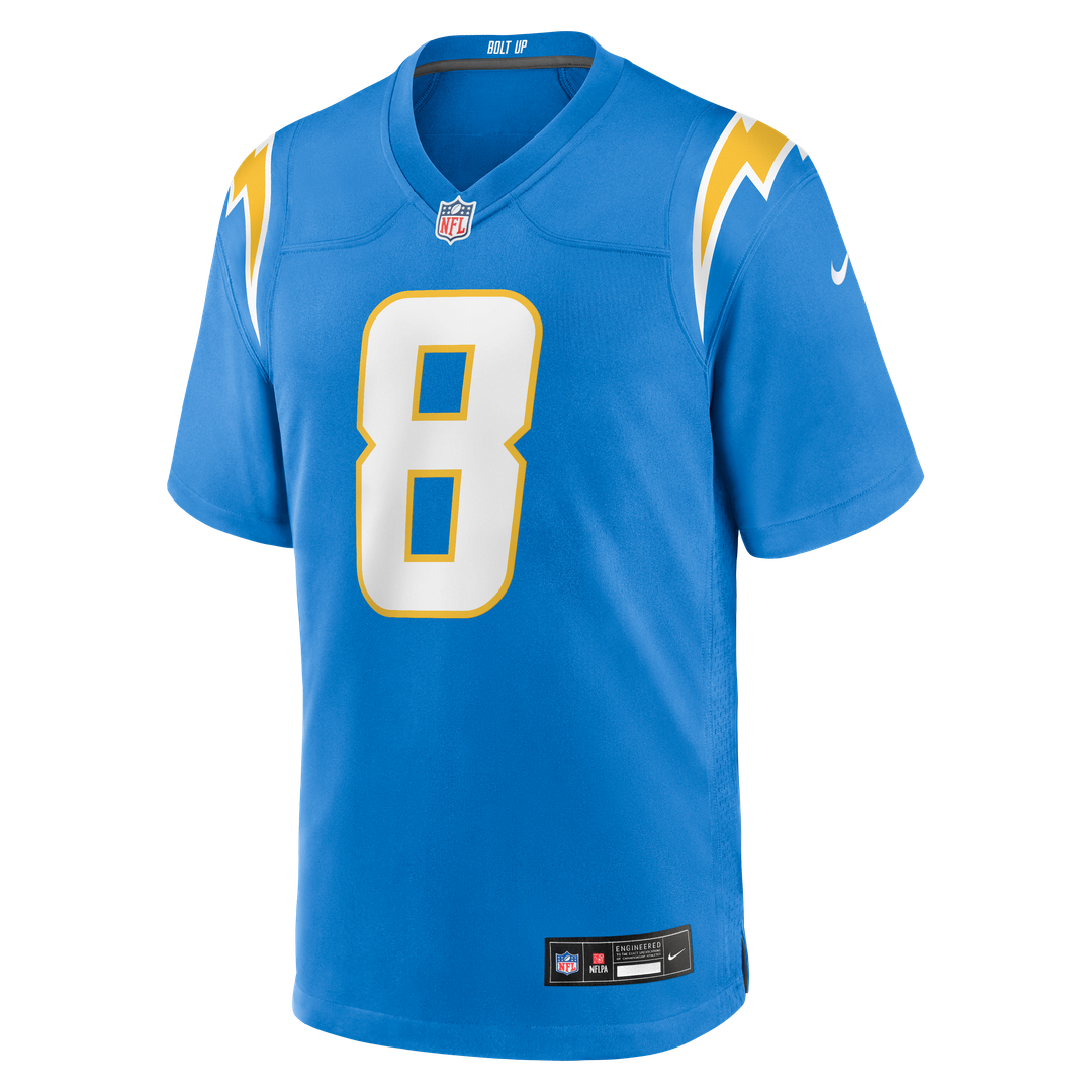 Omarion Hampton Los Angeles Chargers Game Jersey - Powder Blue