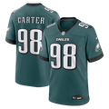 Jalen Carter Philadelphia Eagles Game Jersey - Midnight Green